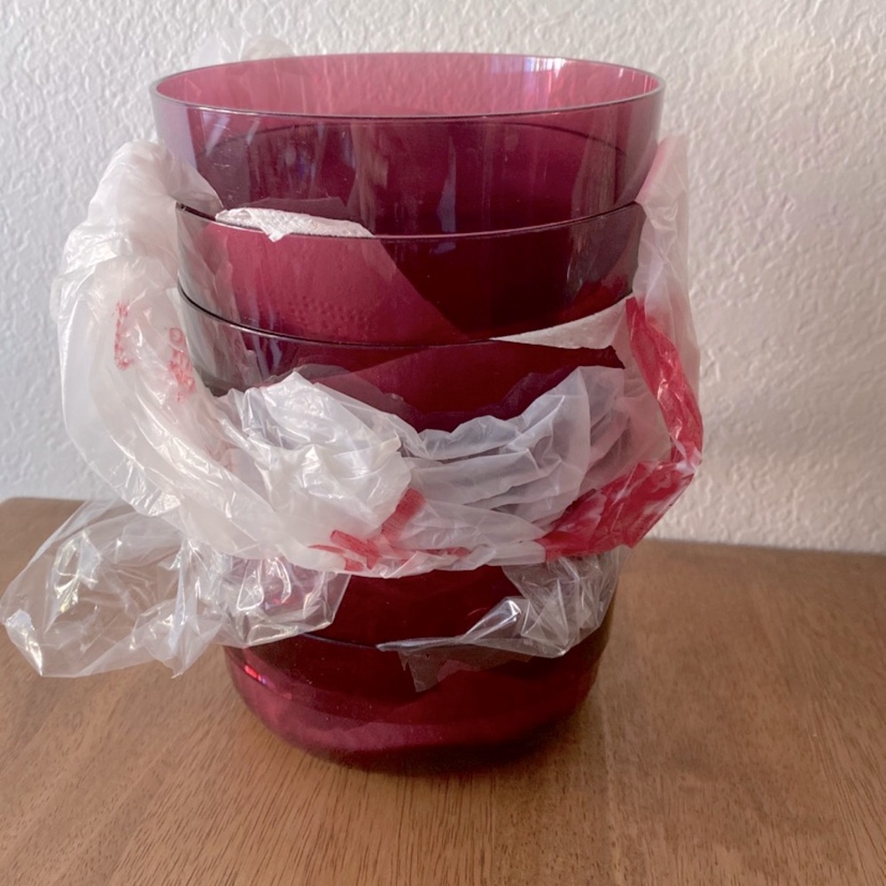 Vintage Tupperware Acrylic Preludio Bowls Set of 6